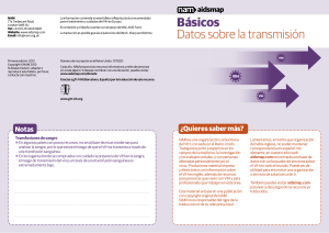 B&aacute;sicos Datos sobre la transmisi&oacute;n