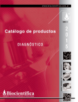 BIOCIENTÍFICA S.A. / Catálogo de productos