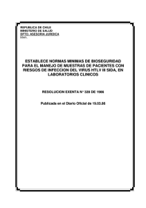 establece normas minimas de bioseguridad para el manejo