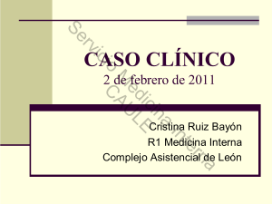 caso clínico - Servicio de Medicina Interna del Hospital de León