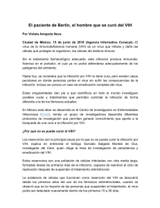 El paciente de Berlín, el hombre que se curó del