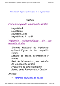 hepatitis viral. manual de vigilancia epidemiologica