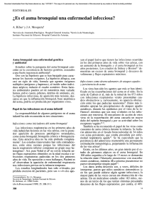 ¿Es el asma bronquial una enfermedad infecciosa?