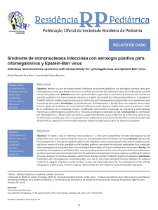 Síndrome de mononucleosis Infecciosa con serología positiva para