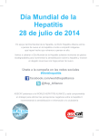 Día Mundial de la Hepatitis 28 de julio de 2014