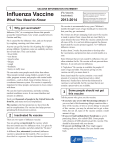 Vaccine Information Statement: Inactivated Influenza Vaccine, 2013