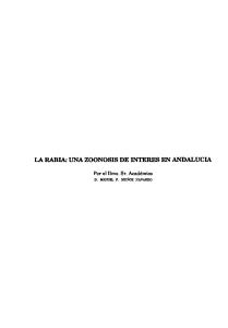 (1990): "La Rabia: Una zoonosis de interés en Andalucía"
