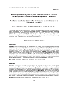 Serological survey for equine viral arteritis in several municipalities