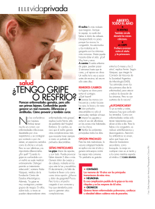 ¿tengo gripe o resfrio?