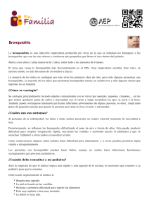 Bronquiolitis - EnFamilia - Asociación Española de Pediatría