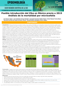 CONTENIDO Posible introducción del Zika en México previo a 2015