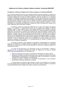 informe Anual - Sistema de Vigilancia de la Gripe en España