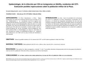 Epidemilog&iacute;a de la infecci&oacute;n por VIH en inmigrantes en Melilla