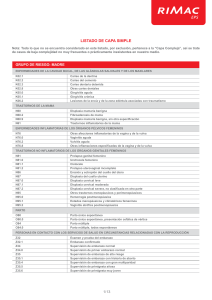 LISTADO DE CAPA SIMPLE