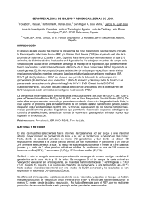 SEROPREVALENCIA DE IBR, BVD Y RSV EN GANADER&Iacute;AS DE