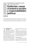 Epidemias:causas económico-sociales y responsabilidades