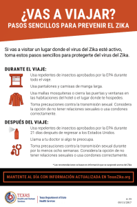 ¿vas a viajar? - Zika in Texas