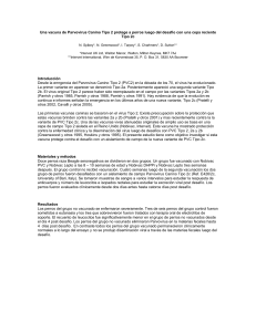 Una vacuna de Parvovirus Canino Tipo 2 protege a