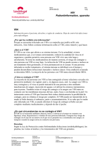 HIV Patientinformation, spanska VIH