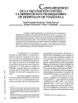 C OSTO-BENEFICIO DE LA VACUNACIÓN CONTRA LA HEIXTITIS