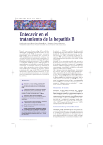 Entecavir en el tratamiento de la hepatitis B