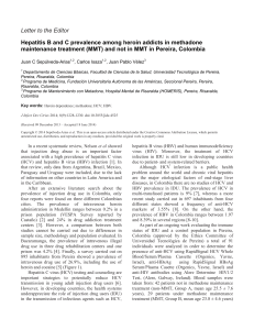 Letter to the Editor Hepatitis B and C prevalence among heroin
