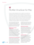 McAfee VirusScan for Mac Ficha Técnica