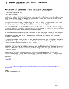 Arrancan SSM Campaña contra Dengue y Chikungunya