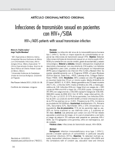 Infecciones de transmisión sexual en pacientes con HIV+/SIDA