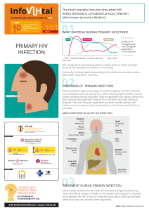 Infección primaria por VIH / Primary HIV infection