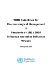 WHO Rapid Advice Guidelines on pharmacological management of