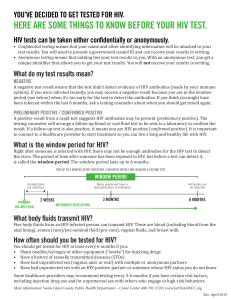 here are some things to know before your hiv test.