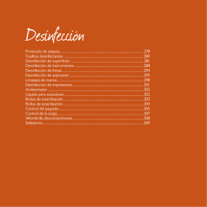 desinfecci&oacute;n
