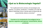¿Qué es la Biotecnología Vegetal?