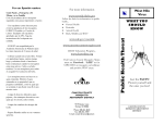 Pub lic H ealth Threat - Canyon County Mosquito Abatement District