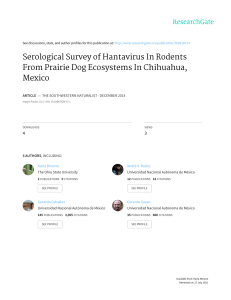 Serological Survey of Hantavirus In Rodents From Prairie Dog