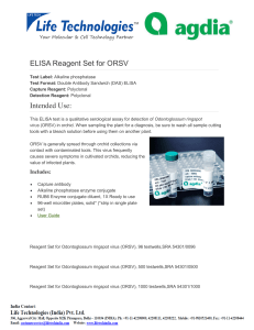 ELISA Reagent Set for ORSV Intended Use