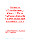 Master en Fisioculturismo y Fitness + Curso