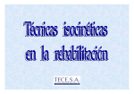 Técnicas isocinéticas en la rehabilitación, TECE S.A.