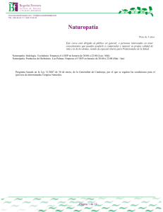 Naturopatía - Escuela Begoña Ferrero