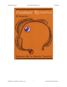 Fisiología Recreativa www.librosmaravillosos.com B. Sergueiev