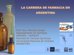 LA CARRERA DE FARMACIA EN LA UNIVERSIDAD NACIONAL