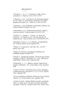 BIBLIOGRAFIA ------------ 1.Abramson, J. et al.: A community health