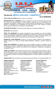 Médico Cirujano Homeópata