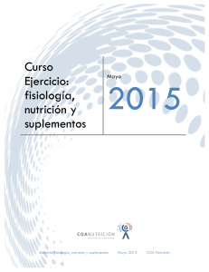 Curso Ejercicio: fisiolog&iacute;a, nutrici&oacute;n y suplementos