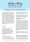 Programa de Osteopatía