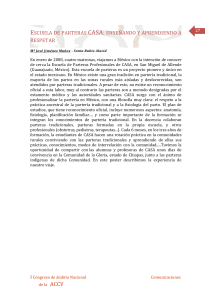 ESCUELA DE PARTERAS CASA: ENSE&Ntilde;ANDO Y APRENDIENDO