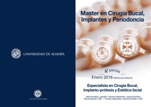 Master en Cirugía Bucal, Implantes y Periodoncia