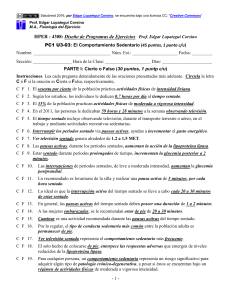PC1 PDF U3-03: Sedentarismo (45 puntos, 1 puntos c/u)