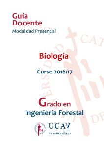 Biología Guía Docente